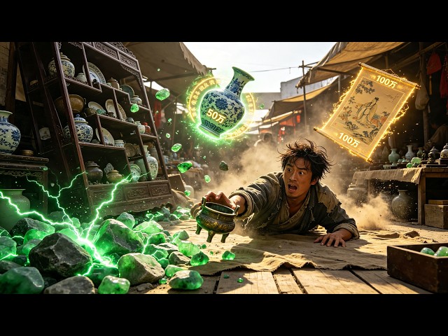 🔥Saving falling ancient tripod grants him clairvoyance to hunt hidden treasures and become rich.