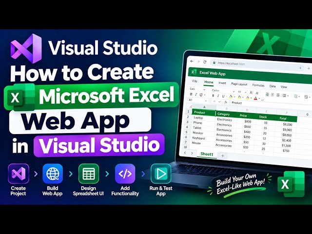 How to Create a Microsoft Excel Web App in Visual Studio