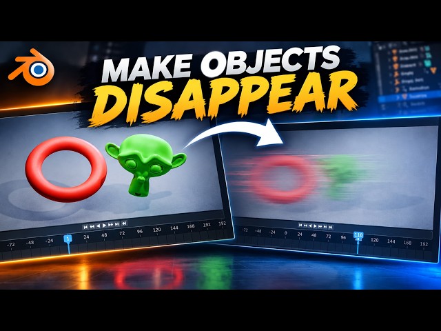 Make Objects Disappear During Animation  | Beginner Blender tutorial