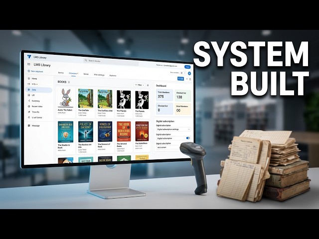 Library Management System With Bar Code - Full Tutorial
