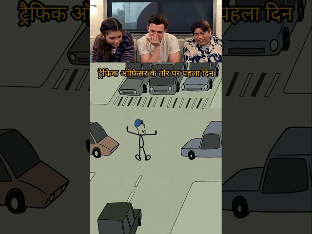 My first time traffic👀#viral #cartoon #anime #shrots