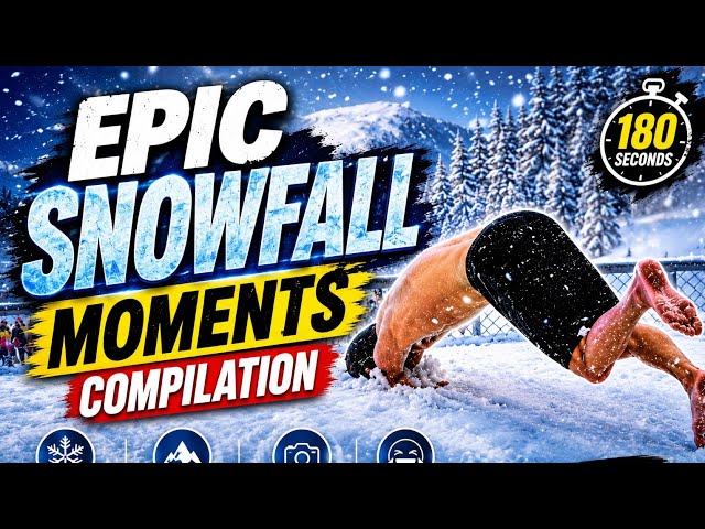 Epic Snowfall Moments ❄️ | 3-Minute Snow Compilation