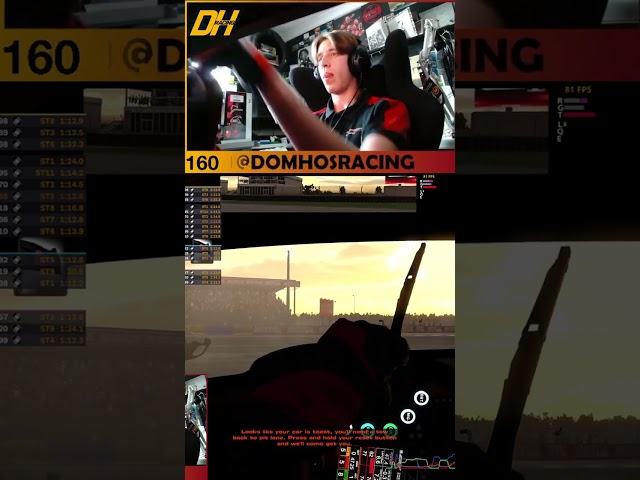 The worst rejoin I have ever seen... | #domhosracing on #Twitch
