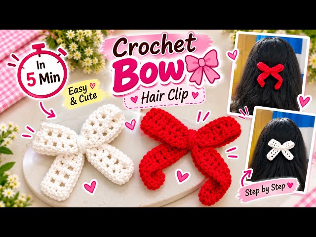 Crochet for beginners 🎀 | Easy DIY in 5 Minutes!