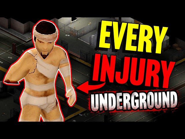 I Went Underground in Project Zomboid With EVERY INJURY!