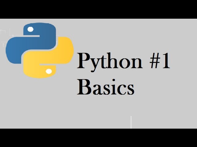 Python Programming Tutorial #1 Basic commands!