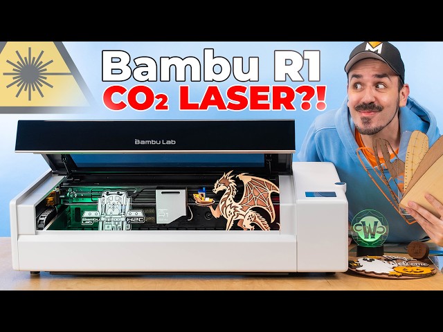 Bambu Lab R1: The first CO2 laser - and it's THAT good right out of the gate?!