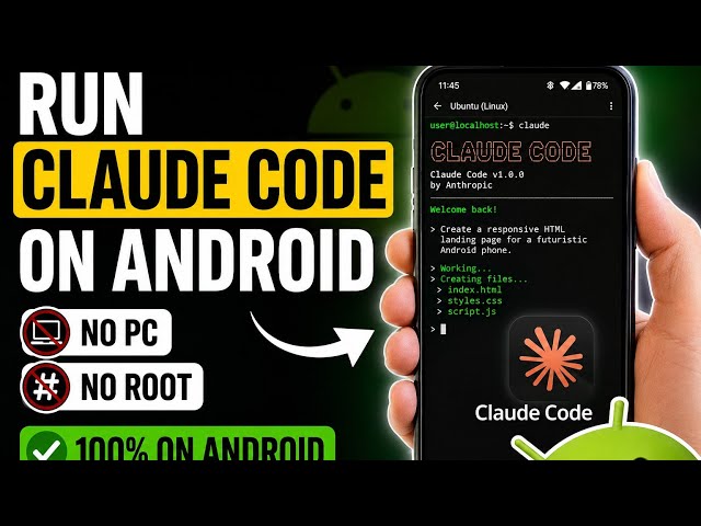 Run Claude Code on Android — No PC, No Root! 👍 Helpful for everyone 