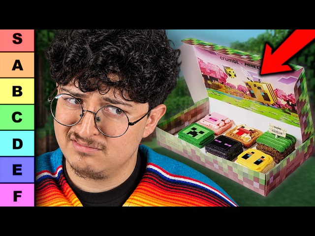 I Ate and Ranked The VIRAL Minecraft x Crumbl Cookies...