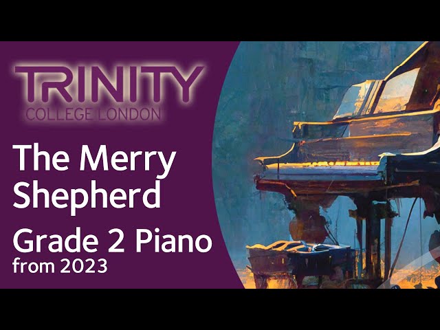 The Merry Shepherd / TRINITY Grade 2 Piano from 2023 / Synthesia Piano tutorial