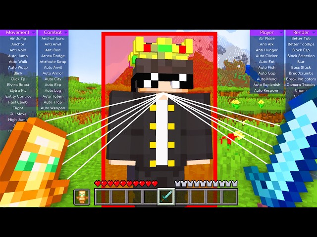 I Secretly Used Hacks on My Friends Minecraft SMP..!