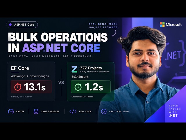 ASP.NET Core Bulk Operations: EF Core vs BulkInsert (100K Records Benchmark)