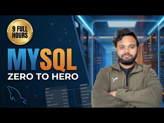 MySQL Full Course 2026 | Zero to Hero (9 Hours)