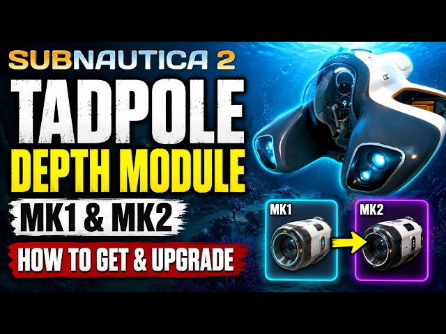 *FAST* Subnautica 2 Tadpole Depth Module MK1 & MK2 Location Guide (How to Upgrade Depth)