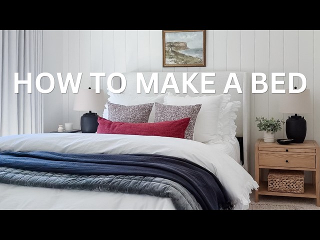 How to Style a Queen Size Bed | Step-by-Step