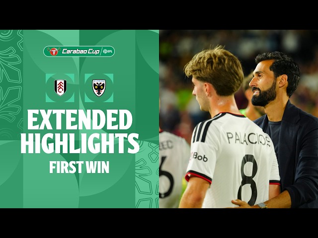 FIRST WIN! | Fulham v AFC Wimbledon extended highlights