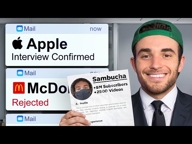 I Applied To Real Jobs As A YouTuber To See If They'd Hire Me