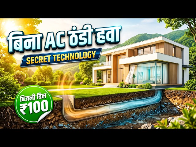 AC के बिना घर ठंडा कैसे रहता है? 😳 Earth Air Tunnel का गजब Science