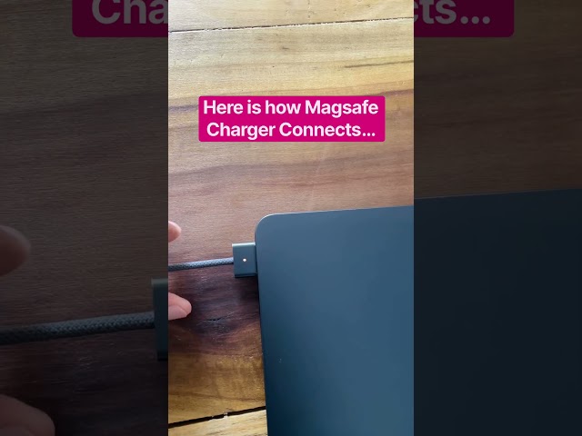 How to Connect Magsafe Charger to MacBook #shorts #magsafecharger  #macbook