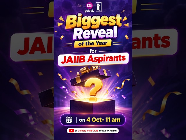 4 Oct को होगा JAIIB Aspirants के लिए बड़ा बदलाव! #JAIIB #Guidely #shorts #reels #iibfjaiib #iibf