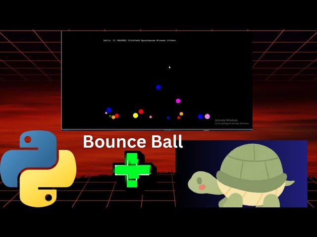 Python Turtle Bouncing Balls: Gravity, Collisions & Click to SpawnMeta