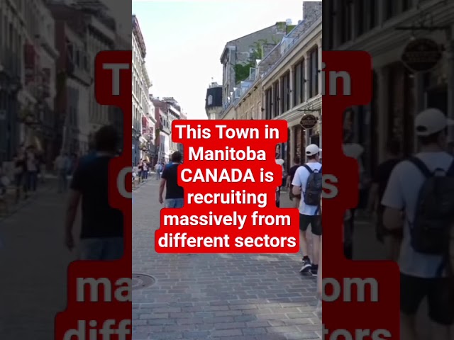 Massive Recruitment in this town in Manitoba CANADA #short #shorts #shortsfeed #shortvideo