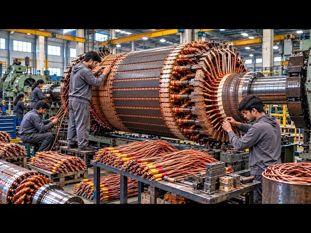How Electric Motor Armatures Are Wound by Hand ⚙️ | Amazing Workshop Process