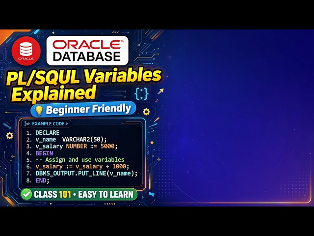 PLSQL beginner course. simple to variable.