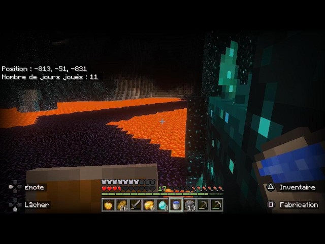 Minecraft Je fais le portail du Nether.