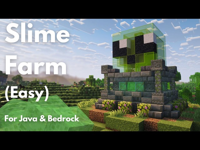 EASY SLIME FARM | Minecraft Tutorial | Java & Bedrock 26.3+