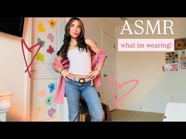 lofi ASMR fit check💗 (tapping, fabric scratching, rambles)