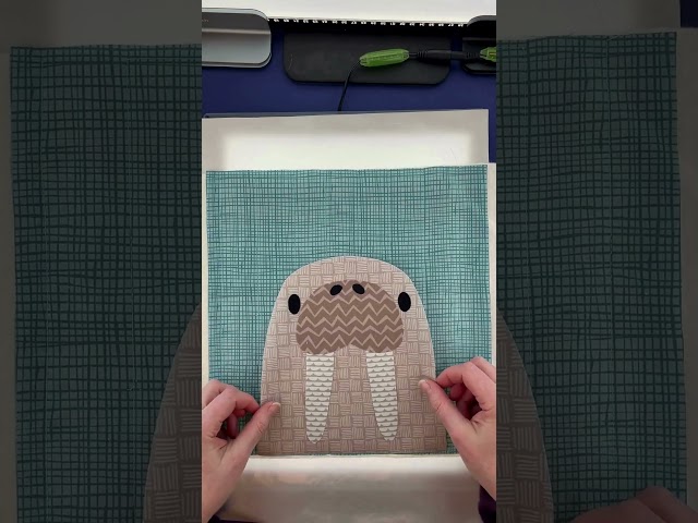 Walrus Applique Quilt Pattern - time lapse video