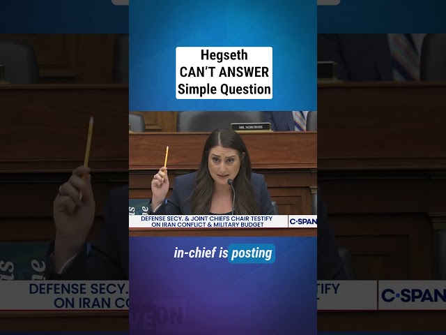 Hegseth TRIGGERED by Simple Question