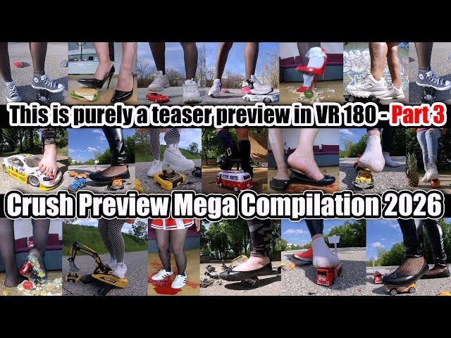VR 180 Mega Preview | Ballerina Flats, High Heels, Sneakers & Barefoot Immersive Stepping Part3
