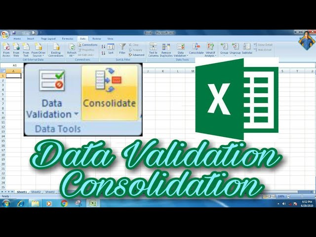 MS Excel Data validation & Consolidate || sujoy computer