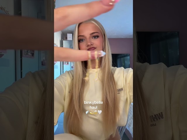 Binkybelle haul | obsessed with the jewellery!! tysmm #fyp #haul #jewellery #binkybelle #viral