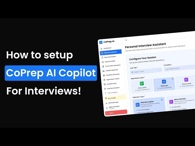 How to setup CoPrep AI Copilot for Interviews!