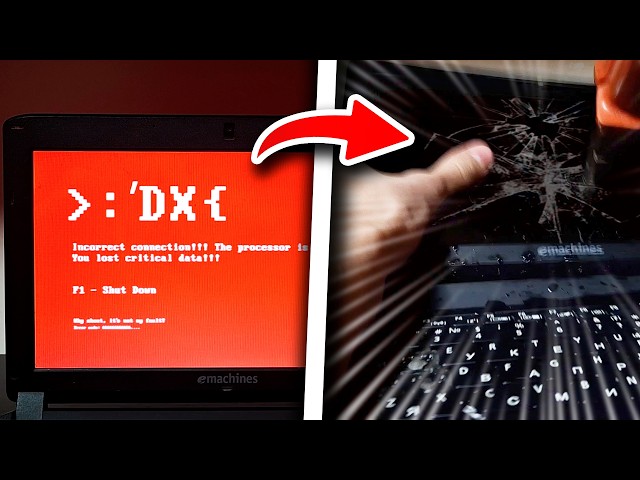 My Laptop Went Crazy and I Destroyed It (Windows 8 kill screen)