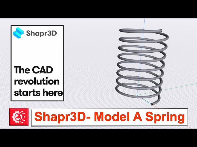 Shapr3D- Draw A Spring