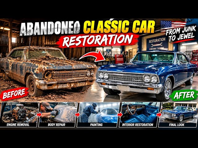 I Found an Abandoned Classic Car… The Restoration Was INSANE! 😱 | Full Restoration