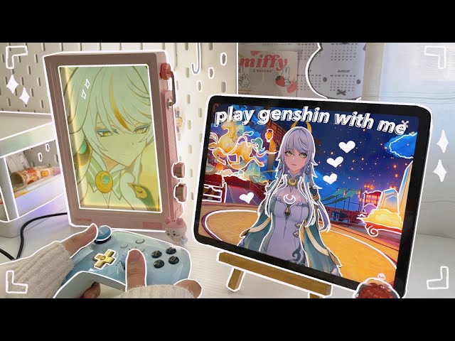 🌙ྀིྀི˙ build + farm for zibai !!  | lantern rite, cozy genshin impact gameplay ˚˖𓍢ִ໋❀
