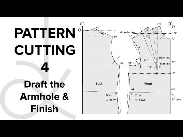 Pattern Cutting - Flat Pattern Drafting, the Bodice Block part 4