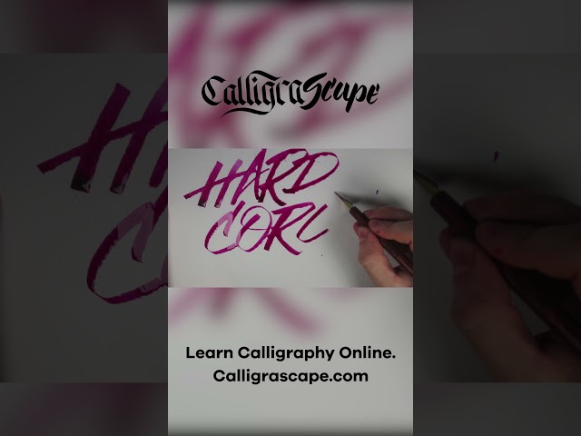 Hardcore - #rulingpen #Calligraphy
