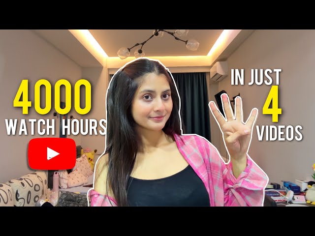 How to Complete 4000 Watch Hours for Monetization ⭐️💸(Complete Guide)
