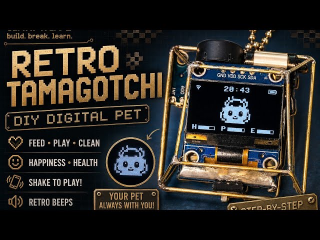 I Built a Custom MicroPython Tamagotchi from Scratch!