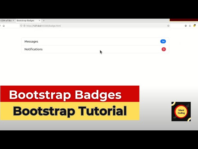 How To Make Bootstrap Badges - Bootstrap Tutorial