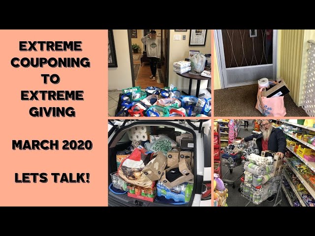 EXTREME COUPONING TO EXTREME GIVING MARCH 2020~LETS TALK!
