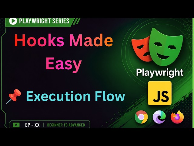 Playwright Hooks Explained | beforeAll, beforeEach, afterEach & afterAll