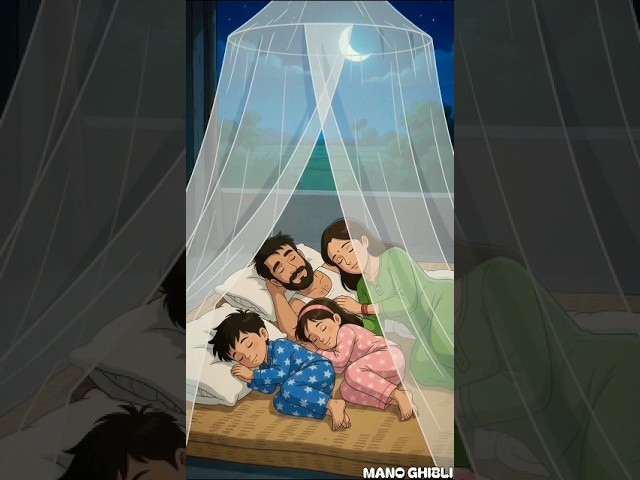 🔥It was a hot summer night... Until the power cut 🌙💡#ghibli #light #shorts