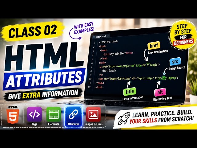 HTML Attributes for begginers [class:02]